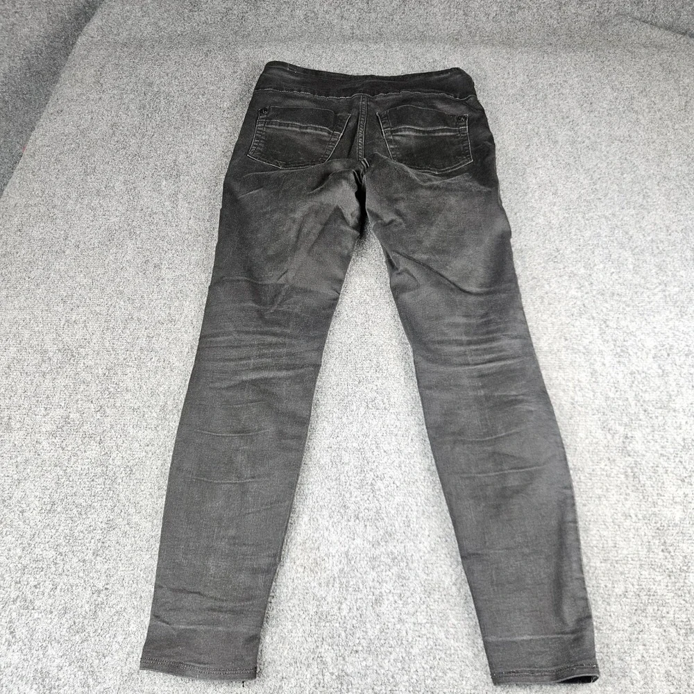 Rock & Republic Fever Pull On Skinny Jeans Black Denim Rx Slimming Women Size 8M